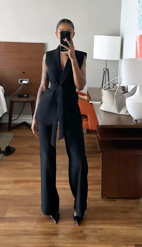 Classy Corporate Outfit, Networking Event Outfit, Waistcoat Outfit, Office Attire Women, Chic Dress Classy, Modesty Outfits, Business Outfits Women, Stylish Work Attire, Corporate Outfits