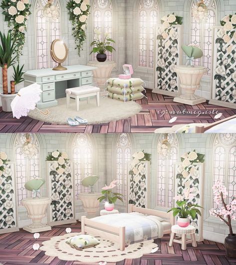 Acnh References, Acnh Bedroom, Acnh Rooms, Acnh House, Wallpaper Design For Bedroom, Gaming Collection, Dibujos Anime Chibi, Animal Crossing 3ds, Acnh Designs