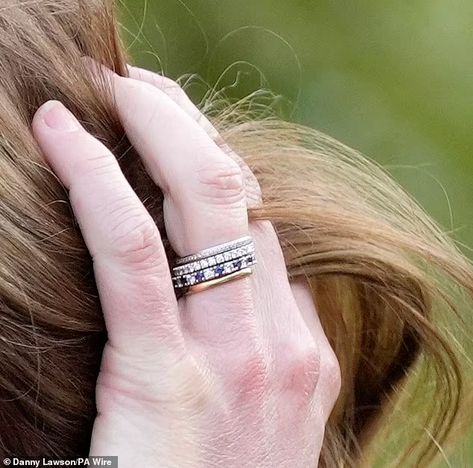 Kate Middleton goes without her sapphire wedding ring as she sports 'eternity band' during Southport visit with Prince William | Daily Mail Online Kate Middleton Ring, Meghan Markle Engagement, Princess Diana Engagement Ring, Kate Middleton Jewelry, Diana Engagement Ring, Royal Engagement Rings, Princess Diana Ring, Kate Middleton News, Prince Charles And Diana