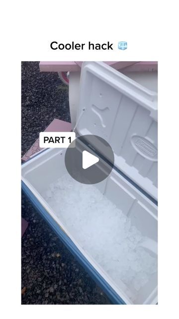 Let’s Break 150k 🤯 on Instagram: "Cooler hack 🧊  Follow/like/share for more!" Cooler Organization, Cooler Hacks, Cool Pops, Beverage Cooler, Food Tips, Camping Hacks, Home Hacks, Helpful Tips, Van Life