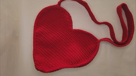 Crochet Heart Purse Free Pattern, Heart Shaped Crochet Bag, Big Crochet Heart, Heart Bag Pattern, Crochet Heart Bag, Crochet A Heart, Summer Top Crochet, Heart Bags, Pattern Granny Square