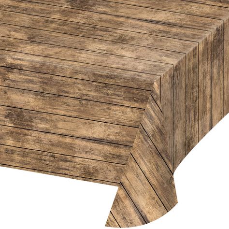 PRICES MAY VARY. Plastic table cover with decorative all over print 54" x 108" Printed design features rustic woodgrain pattern Ideal for western-themed birthdays, cowgirl weddings and farmhouse-style receptions; coordinate with tableware patterns and solids from Creative Converting Partner with Creative Converting for the best in tableware and decorations for holiday celebrations and theme parties Item Shape: Rectangle Colors may slightly vary. Country Birthday Party, Bee Theme Party, Plaid Party, Plastic Table Cover, Country Birthday, Woodgrain Pattern, Rustic Party, Into The Wood, Plastic Table Covers