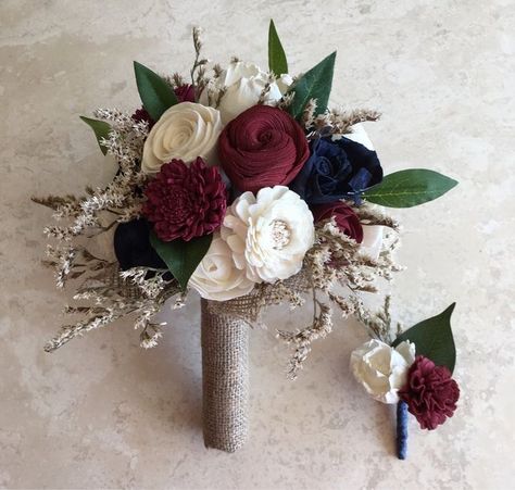 Maroon And Navy Centerpieces, Navy Blue And Burgundy Flowers, Navy Blue Maroon Cream Wedding, Navy Blue Burgundy Silver Wedding, Navy And Wine Wedding Colors, Navy And Burgundy Wedding Centerpieces, Burgundy And Navy Wedding Decorations, Burgundy And Navy Nails, Navy Blue And Burgundy Wedding Reception