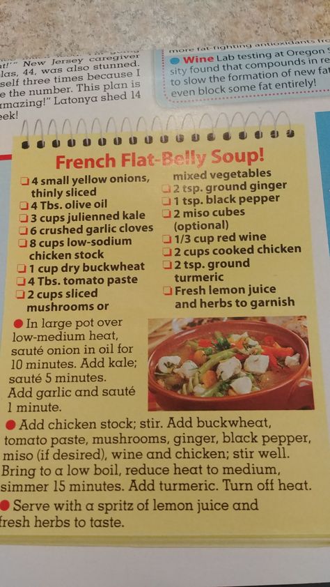 French flat belly soup Weight Watchers Menu, French Soup, Flat Belly Detox, Flat Belly Diet, Easy Detox, Detox Soup, Crock Pot Soup, Natural Detox, Detox Your Body