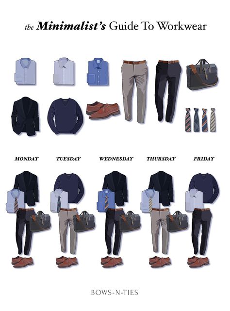 The Minimalist's Guide To Menswear Business Casual Capsule Wardrobe Men, Men's Capsule Wardrobe, Ținute Business Casual, Minimalist Moda, Stil Masculin, Mens Business Casual Outfits, Herren Outfit, Mode Masculine, Men Style Tips