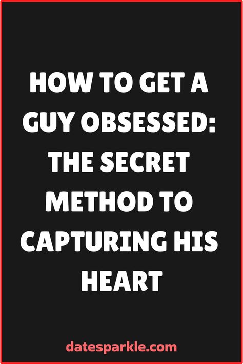 Looking to make that special someone head over heels for you? Discover easy ways on how to get a guy obsessed with you! From irresistible charm to genuine conversation, we've got the top tips and tricks to capture his heart. With a sprinkle of confidence and a dash of authenticity, you'll have him hooked in no time. Explore our guide for making him go crazy about you! Your journey to relationship success starts here. Starting Conversations With Guys, How To Get In His Head, Relationship Success, Get A Girlfriend, Play Hard To Get, Get A Boyfriend, Secret Relationship, Feeling Appreciated, Crazy About You