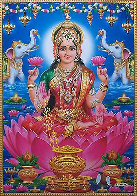 LAKSHMI MAA (LAKSMI, LAXMI) - Big Size Print POSTER - 20x30 Inches Lakshmi Photos, All God Images, Devi Images Hd, Saraswati Goddess, Hindu Rituals, Happy Navratri Images, Shiva Parvati Images, Lakshmi Images, Hindu Goddess