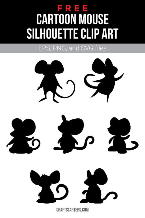 Mouse Silhouette Templates, Mice Embroidery, Wall Drawing Ideas, Mouse Silhouette, Mouse Crafts, Lino Art, Silhouette Wall Art, Silhouette Template, Silhouette Clip Art