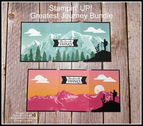 Stampin Up In The Wild Dsp, Stampin Up Enjoy The Journey Dsp, Greatest Journey Stampin Up Cards, Stampin Up Greatest Journey Cards, Stampin Up Greatest Journey, Stampinup Greatest Journey, Stampin Up Greatest Adventure, Stampin Up Adventurous Journey Cards, Designer Paper Cards