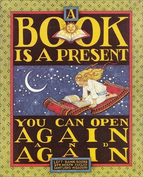 re-pinned by: http://sunnydaypublishing.com/books/ Vintage Bookplates, Holiday Survival Guide, Mary Engelbreit, Up Book, A Present, Reading Quotes, Paper Book, E Reader, Book Nooks