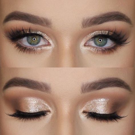 Make Up Sposa, Bird Makeup, Gold Eye Makeup, Flot Makeup, Wedding Day Makeup, Smink Inspiration, Braut Make-up, Makijaż Smokey Eye, Makeup Hacks