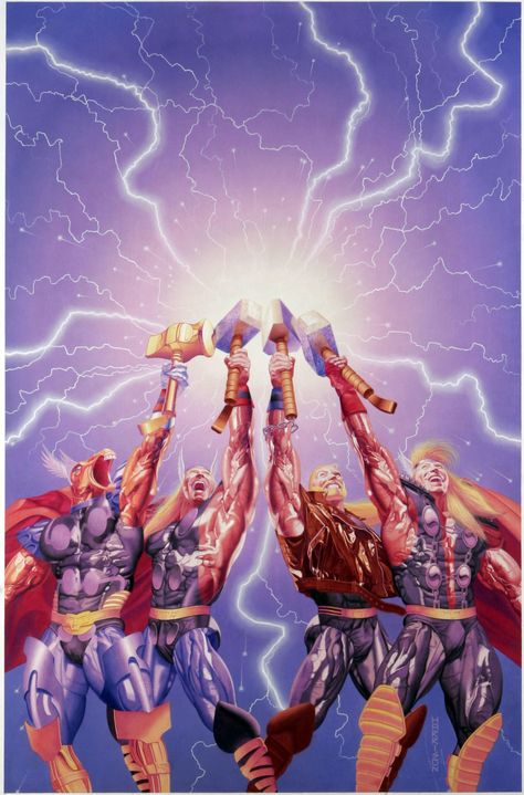 Marvel Poses, Thor Comic Art, Beta Ray Bill, Thor Art, Thor Comic, Marvel Superheroes Art, The Mighty Thor, Marvel Artwork, Superhero Characters