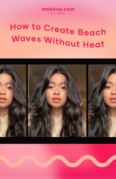 Hair Tutorial for Beach Waves Beach Waves Without Heat, Beachwaves Hairstyles, Heatless Beach Waves, Using A Curling Iron, Perfect Beach Waves, Beachy Waves Hair, Twist Bun, Love Beach, Types Of Braids