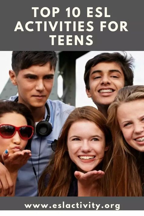 ESL Activities for Teenagers: Top 25 | Fun ESL Games for Teens Celta Course, Fun English Games, Teenager Activities, Esl Vocabulary Games, Teaching Creativity, Activities For Teenagers, Ell Activities, Esl Materials, English Activity