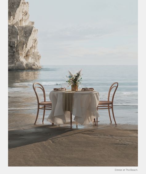 The Beach. on Behance Picnic Engagement, Beach Proposal, Beach Dinner, Picnic Inspiration, Dreamy Photography, Romantic Date Ideas, A Day At The Beach, Beach Elopement, Romantic Dinners