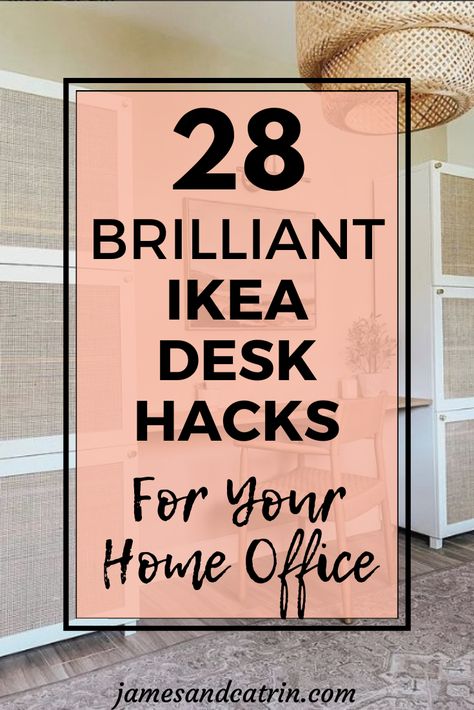 Unleash your creativity with 28 innovative IKEA desk hacks. From hidden desks to double setups, these ideas will transform your workspace. Dive into a world of stylish, functional home office solutions with IKEA desk hacks. #ikeadeskhacks #deskideas #homeoffice #deskinspo Hidden Desks, Standing Desk Hack, Kallax Desk, Diy Built In Desk, Ikea Computer Desk, Ikea Kitchen Hacks, Ikea Hacks Ideas, Ikea Home Office, Functional Home Office