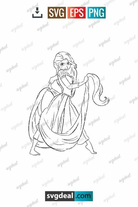 Rapunzel Svg Files Tangled Svg, Rapunzel Svg, Tangled Princess, Tea Crafts, Princess Svg, Disney Tangled, Personal Project, Start Now, File Free