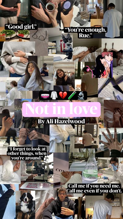 Not In Love Ali Hazelwood Aesthetic, Ali Hazelwood Not In Love, Under One Roof Ali Hazelwood Quotes, Not In Love Ali Hazelwood, Ali Hazelwood Aesthetic, Ali Hazelwood, Romance Books Worth Reading, Not In Love, Book Reading Journal