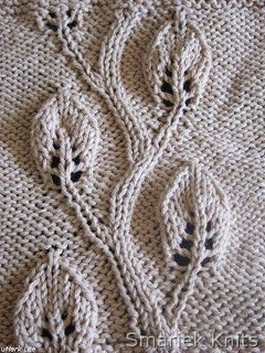 smariek knits: Embossed Twining Vine Leaf Leaf Knitting Pattern, Knit Rug, Dishcloth Knitting Patterns, Baby Cardigan Knitting Pattern, Knit Dishcloth, Cable Knitting, Lace Knitting Patterns, Easy Knitting Patterns, Knit Stitch Patterns