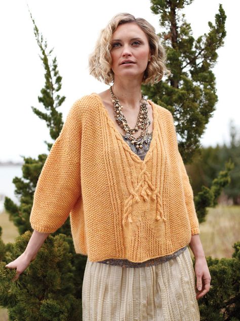 Auberon | Berroco Norah Gaughan, Knitting Sweaters, I Cord, Seed Stitch, Knitted Wit, Pattern Brands, Hand Knitted Sweaters, Beautiful Knitting, Knitting Inspiration