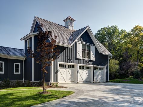 The Blueview - Colby Construction Blue Board And Batten Exterior, Blue Board And Batten, Board And Batten Exterior, Ranch Remodel, Blue Board, Board And Batten, Casual Home, Building Ideas, Colby