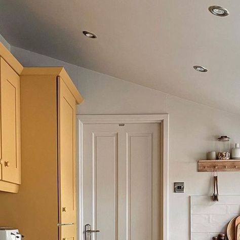 Rust-Oleum on Instagram: "'Dijon', a golden yellow that offers a feeling of cosy, comfort, and warmth 💛 Transform your kitchen for less with our kitchen cupboard paint. With no primer or topcoat needed, this paint is hard-wearing, scrubbable, and has increased durability against everyday spills and stains. Available in matt, satin, and gloss. 📸 @jackg88 #makeitrustoleum #rustoleumdijon #kitchendecor #kitcheninterior #homeinterior #homedecor" Kitchen Cupboard Paint, Trendy Kitchen Decor, Cupboard Paint, Kitchen Cupboards Paint, Kitchen Decor Ideas, Rust Oleum, Kitchen Cupboard, Trendy Kitchen, Ideas Home