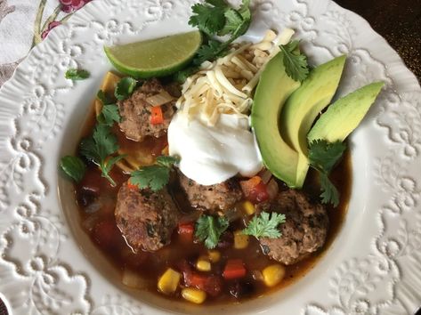 Ree Drummond Meatballs, Pioneer Woman Meatballs, Mexican Meatball Soup, The Pioneer Woman Cooks, Ree Drummond Recipes, Pioneer Women Cooks, Homemade Tortilla, Homemade Tortilla Chips, Sheet Pan Suppers