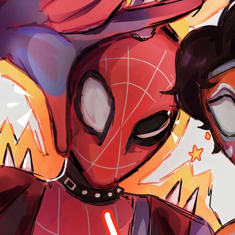 Punk Spiderman Fanart, Hobie Brown, Spider Punk, Aesthetic Pfps, Miles Spiderman, Deadpool And Spiderman, Spider Gwen, Spider Woman, Brown Art