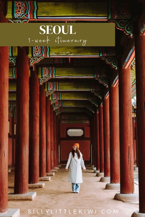 The Ultimate 7-Day Itinerary for Seoul, South Korea: How to Spend a Week in Seoul — silly.little.kiwi Hong Kong Travel Photography, Seoul Itinerary, Bukchon Hanok Village, Visit Seoul, Lotte World, Instagram Guide, South Korea Travel, Adventure Photos, Hong Kong Travel