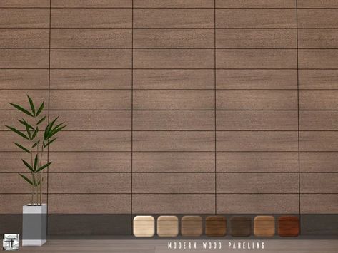 SC4-113813_MAIN Sims 4 Wood Wallpaper, Sims 4 Wood Wall, Sims 4 Cc Wallpaper Modern, Sims 4 Paneling Cc, Sims 4 Cc Exterior Walls, Sims 4 Wall Cc, Modern Wood Paneling, Sims 4 Cc Walls, Sims4 Furniture