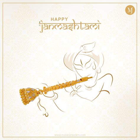 Wishing you a Janmashtami filled with blessings and positivity. From our family at #MalaniJewelers to yours. #HappyJanmashtami #KrishnaJanmashtami #IndianFestival #Janmashtami Janmashtmi Creatives, Janmashtami Creative Ads For Jewellery, Janmashtami Design Post, Sri Krishna Janmashtami Creative Ads, Happy Janmashtami Poster, Krishna Jayanti, Festival Pics, Happy Janmashtami, Krishna Janmashtami