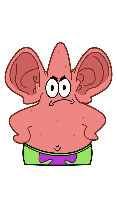 Here is Patrick from the SpongeBob episode named No Nose Knows. There Patrick wishes to smell the flowers, but he has no nose. SpongeBob suggests he should have a nose implanted on his face, and then... Neon Spongebob, Spongebob Squarepants Funny, Patrick Drawing, Spongebob Stickers, Drawings To Trace, Spongebob Episodes, Cartoon Drawings Sketches, Pink Jellyfish, Spongebob Patrick