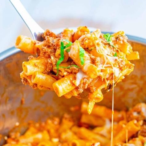 THE BEST INSTANT POT BAKED ZITI - The Country Cook Instant Pot Baked Ziti, Crockpot Pork Loin, Easy Baked Ziti, Ziti Pasta, Ziti Recipes, Baked Ziti Recipe, Country Cook, The Country Cook, Crockpot Pork