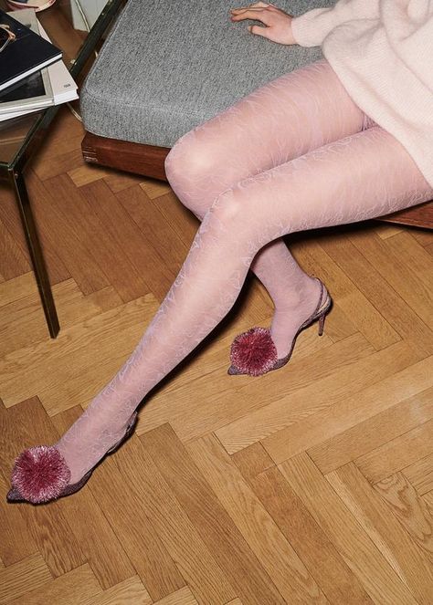 Pink Tights Aesthetic, Pink Pantyhose Outfit, Coloured Tights Outfit, Pattern Tights Outfit, Light Pink Tights, Pink Tights Outfit, Colorful Tights Outfit, Lace Tights Outfit, Rainbow Tights