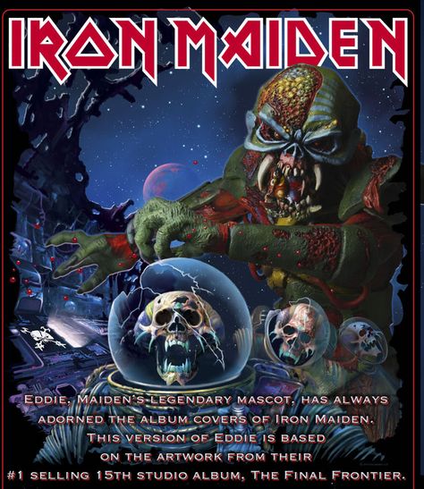 Final Frontier Iron Maiden Eddie - Iron Maiden Album Covers, Iron Maiden Albums, Arte Heavy Metal, Full Hd Pictures, Iron Maiden Eddie, Heavy Metal Art, Bruce Dickinson, Warner Music Group, Metal Albums