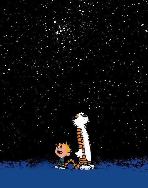 Soshin..... view the world with wonder. Calvin And Hobbes Tattoo, Calvin And Hobbes Wallpaper, Coldplay Yellow, Dual Screen Wallpaper, Geek Party, Iphone Video, Best Iphone Wallpapers, Look At The Stars, Calvin And Hobbes