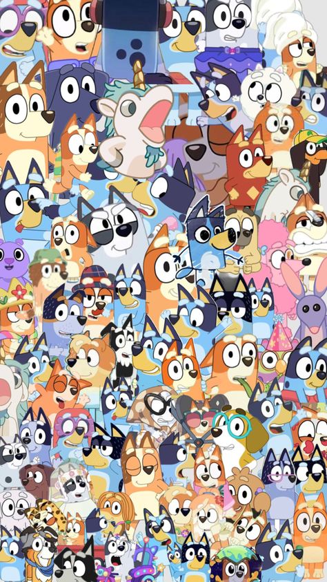 #blueyisthebestshow #bluey Aesthetic Wallpaper Ipad, Baby Boy Cookies, Bingo Funny, Cute Images For Wallpaper, Cute Backgrounds For Iphone, Unorganized Idea, Alice Book, Ipad Kids, Disney Collage