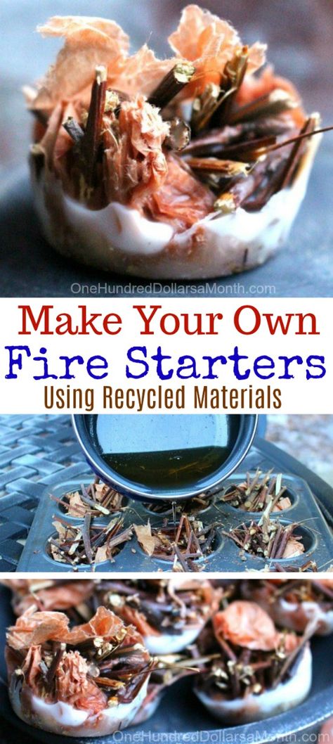 Homemade Fire Starters, Fire Starters Diy, Old Candles, How To Make Fire, Scouts Crafts, Fire Starter, Diy Camping, Fire Starters, Diy Candles