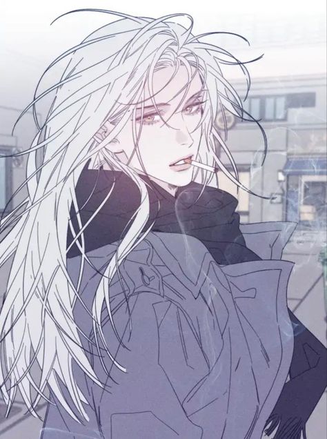 White Haired Boy Art, Oc With White Hair, White Hair Boy Art, White Hair Male, Manhua Character, Manhua Art, Male Manga, Manhwa Characters, Little Mushroom