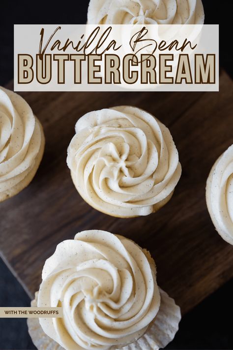 A rich vanilla buttercream that has been elevated with vanilla bean paste. Vanilla Bean Buttercream, Vanilla Bean Paste, Buttercream Filling, Vanilla Beans, Vanilla Frosting, Bean Paste, Vanilla Buttercream, French Vanilla, Flavor Profiles