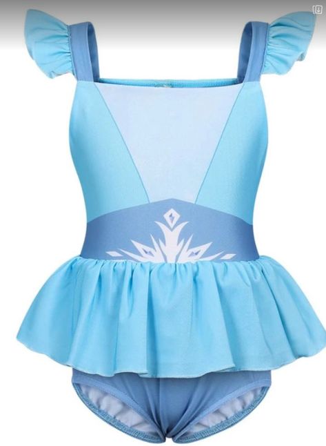 The Snow Queen, Disney Addict, Pool Parties, Summer Pool, Beach Kids, Beach Swimsuit, Snow Queen, Icy Blue, Princess Style