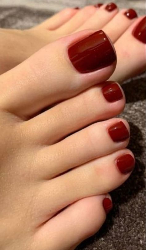 Summer Nail Polish Colors, Apply Nail Polish, Red Toenails, Trends Nails, Summer Nail Polish, Gel Toe Nails, Pretty Toe Nails, Nails Acrylic Coffin, Cute Toe Nails