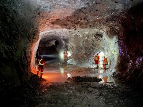 Underground at Osisko Mining’s Windfall gold project in Quebec. Credit Osisko Mining Mining Aesthetic, Diamond Mines, Film Making, Gold Mining, Coal Mining, Environment Design, Installation Art, Etching, Pokemon