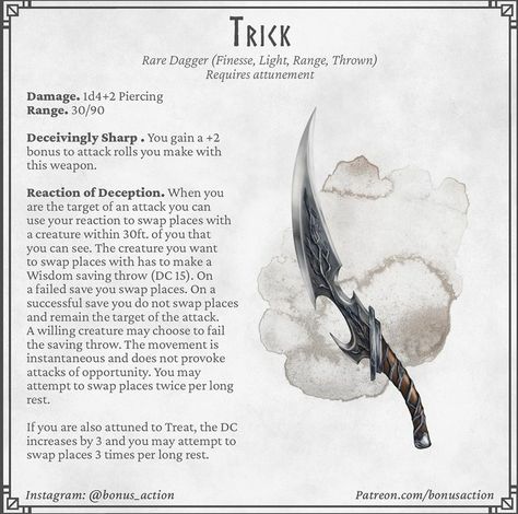 Dnd Magic Items Rogue, Fey Magic Items 5e, Dnd Magic Items, Halloween Dnd, Homebrew Items, Dnd Magic, Dragons 5e, Dnd Homebrew, Dnd Stories