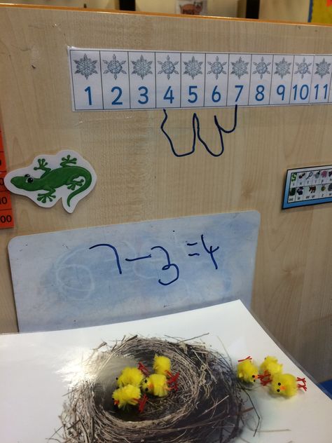 Easter/spring maths in the continuous provision Maths Activities Reception, Continuous Provision Eyfs, Easter Eyfs, Spring Eyfs, Continuous Provision Year 1, Reception Maths, Eyfs Maths, Spring Math Activities, Ks1 Maths