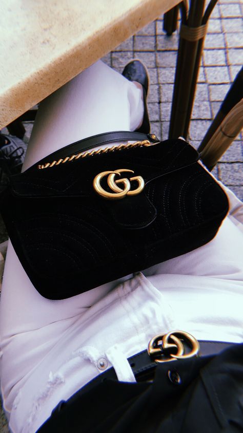 Gucci Marmont Velvet Gucci Marmont Velvet, Gucci Marmont, Luxury Lifestyle, Captain Hat, Velvet, Gucci, Shoulder Bag, Lifestyle, Hats