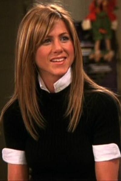 Want to get a side swept fringe like this too :) love the hairstyle and colors! Jennifer Aniston Friends, Rachel Green Hair, Rachel Hair, Jennifer Aniston Hair, Jenifer Aniston, Long Hair Color, Super Hair, Chanel Couture, Hair Envy