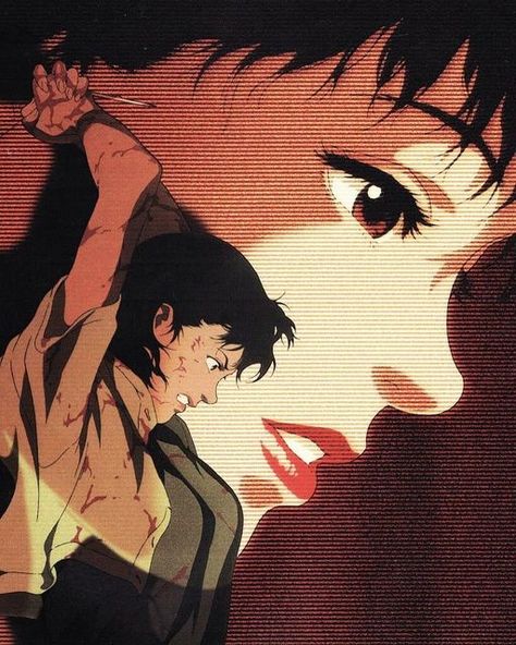 Satoshi Kon, J Pop, Perfect Blue, Arte Cyberpunk, Blue Poster, Howls Moving Castle, My Neighbor Totoro, 90s Anime, Hayao Miyazaki