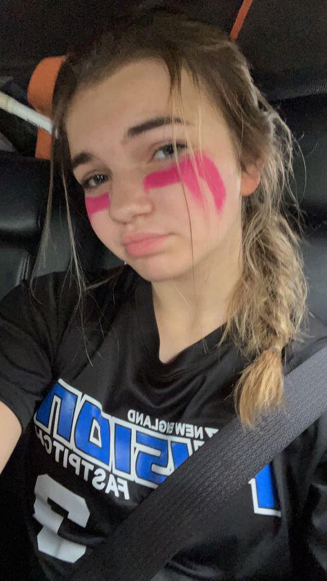 Cute Softball Eyeblack, Eye Black Ideas Sports Softball, Eyeblack Designs Baseball, Eye Black Inspo Softball, Baseball Eye Black Ideas, Softball Face Paint Ideas, Football Eye Black Ideas, Eyeblack Softball Designs, Eye Black Ideas Softball