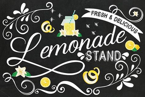 Lemonade Cart, Treat Cart, Lemons Decor, Lemonade Art, Lemonade Stand Sign, Lemonade Stand Ideas, Lemonade Bar, Lettering Practice Sheets, Fun Camp